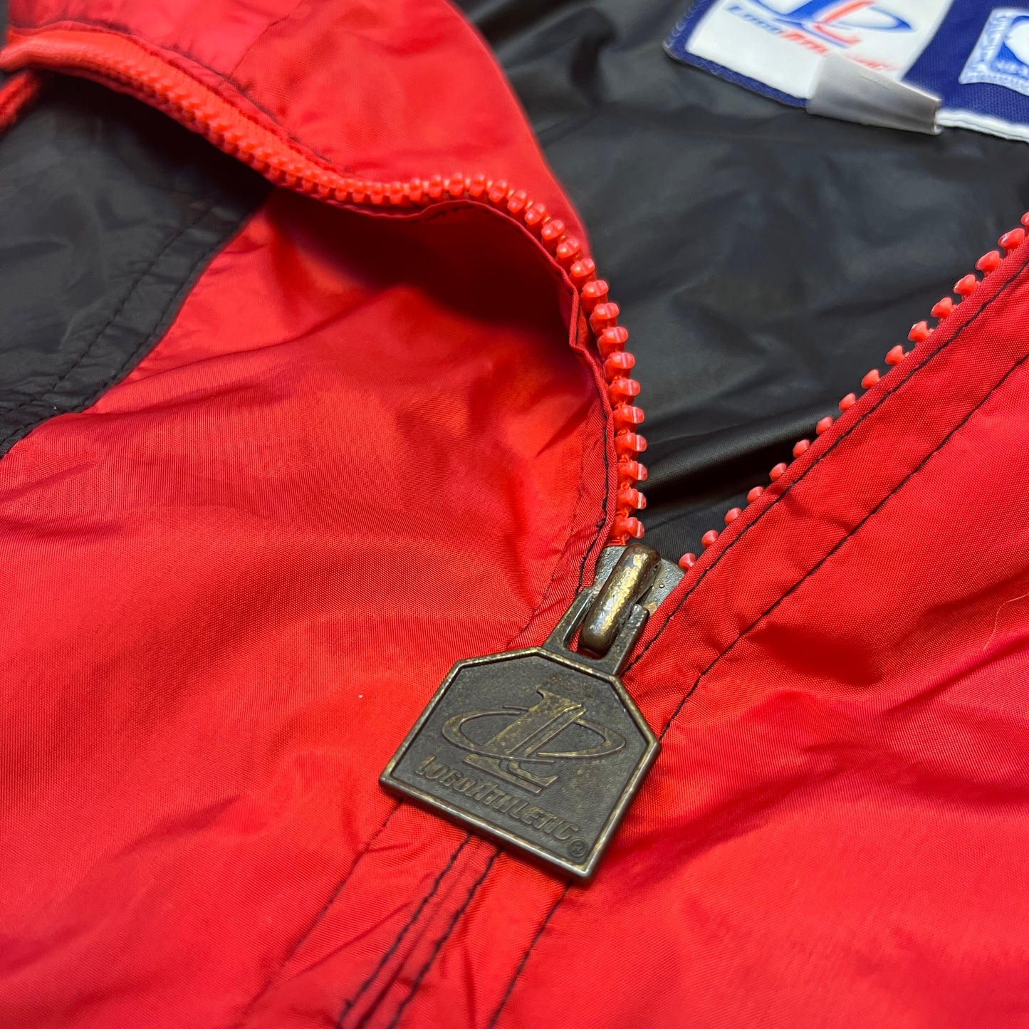 Chicago Bulls - leichte NBA Jacke - Größe L - Logo Athletic Windbreaker