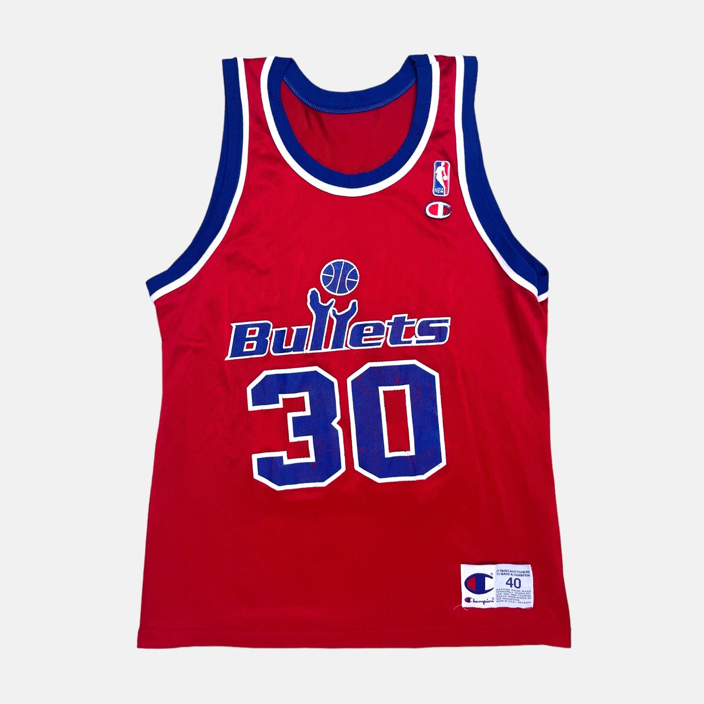 Washington Bullets - Rasheed Wallace - Größe 40 / M - Champion - NBA Trikot