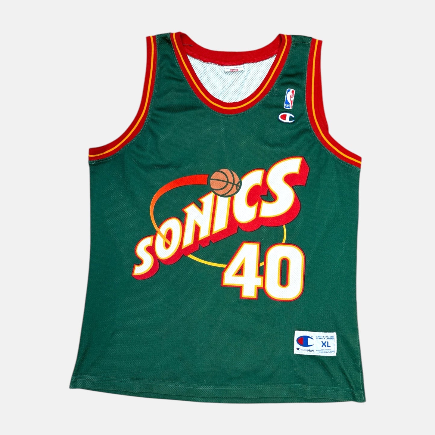Seattle Supersonics - Shawn Kemp - Größe XL - Champion - NBA Trikot