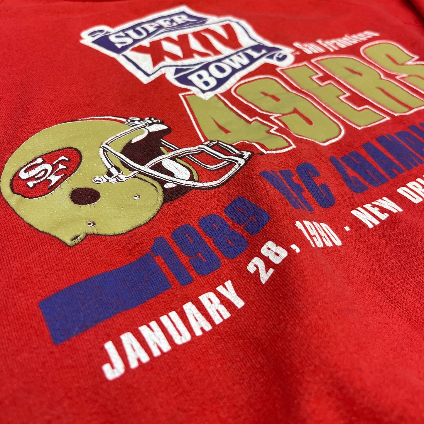 San Francisco 49ers - Super Bowl 1990 - Größe L - Trench NFL Sweatshirt