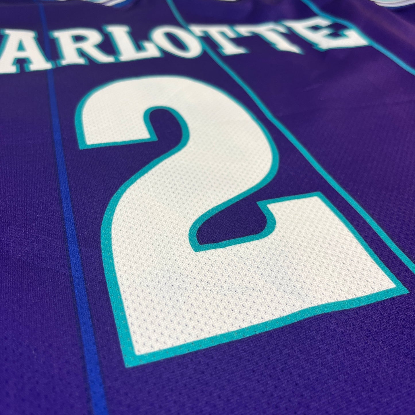 Charlotte Hornets - Larry Johnson - Größe XL - Champion - NBA Trikot