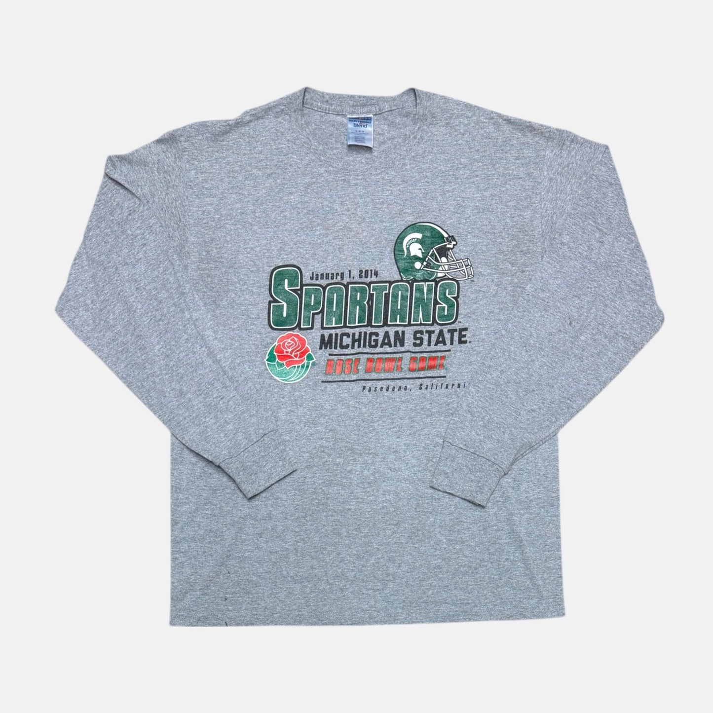 Michigan State Spartans - 2014 Rose Bowl - Größe L - NCAA Longsleeve