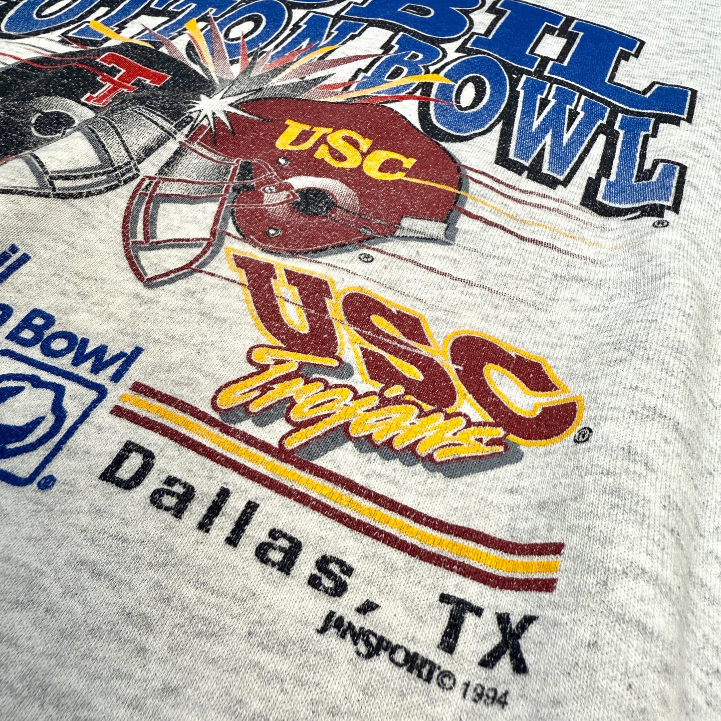 Texs Tech Red Raiders vs USC Trojans - 1995 Cotton Bowl - Größe M - Jansport NCAA Sweatshirt
