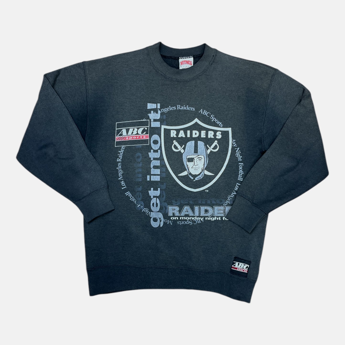 Los Angeles Raiders - Monday Night Football - Größe L - Nutmeg NFL Sweatshirt