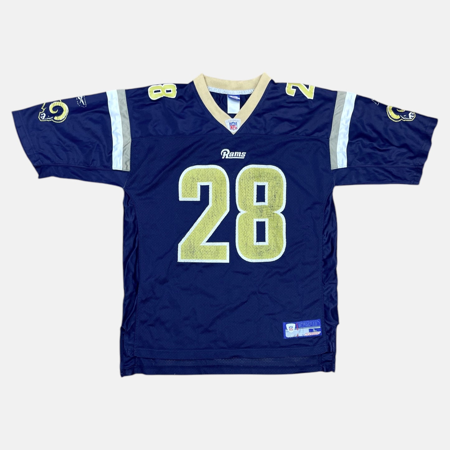 St. Louis Rams - Marshall Faulk - Größe L - Reebok - NFL Trikot