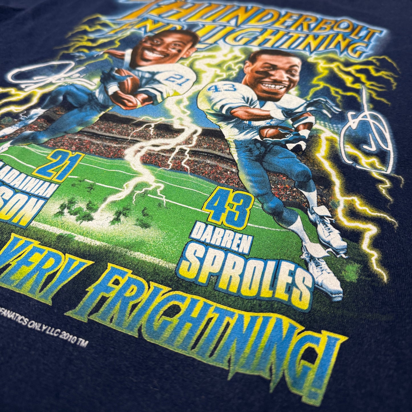 San Diego Chargers Shirt - Thunderbolt and Lightning - Größe M - NFL T-Shirt