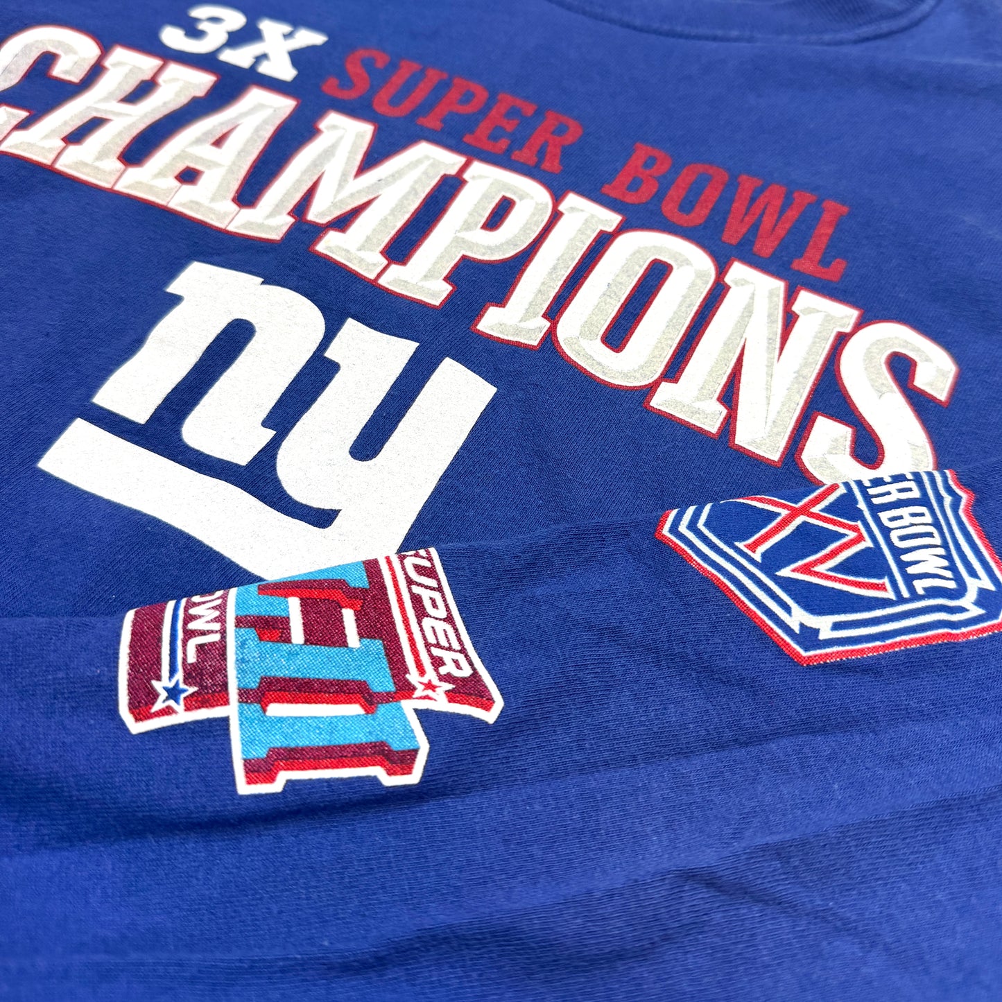 New York Giants - 3x Super Bowl Champions - Größe M - Reebok NFL Longsleeve