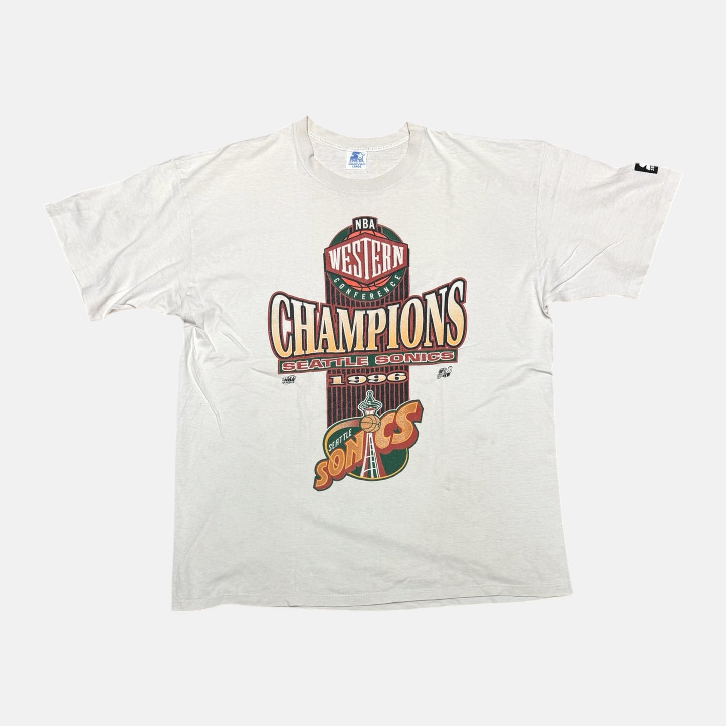 Seattle Sonics Shirt - 1996 Western Conference Champions - Größe L - Starter NBA T-Shirt
