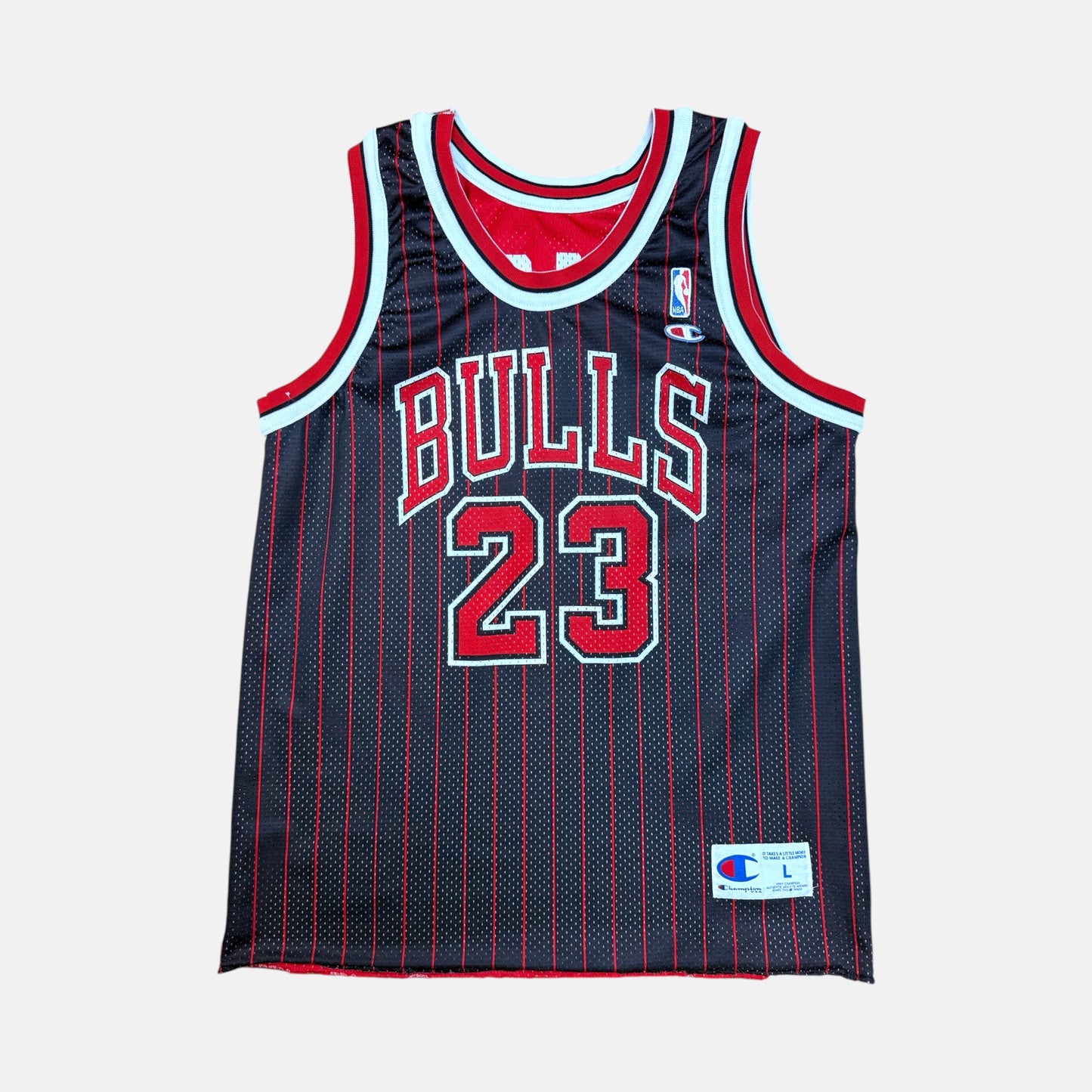 Chicago Bulls - Michael Jordan - Größe L - Champion - NBA Reversible Trikot