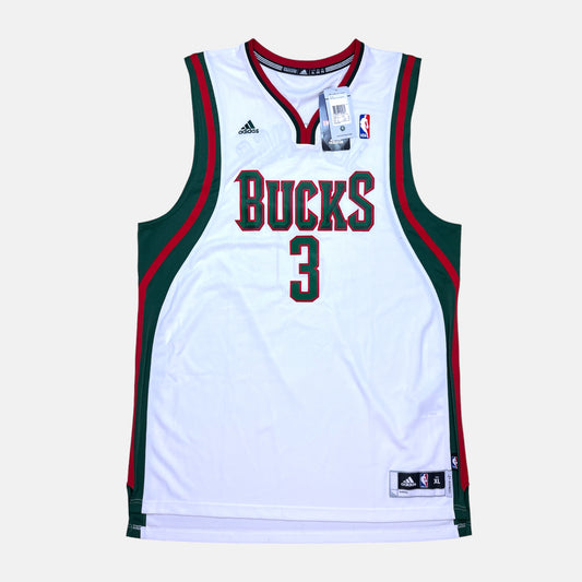 Milwaukee Bucks - Brandon Jennings - Größe XL - Adidas - NBA Trikot mit Etiketten