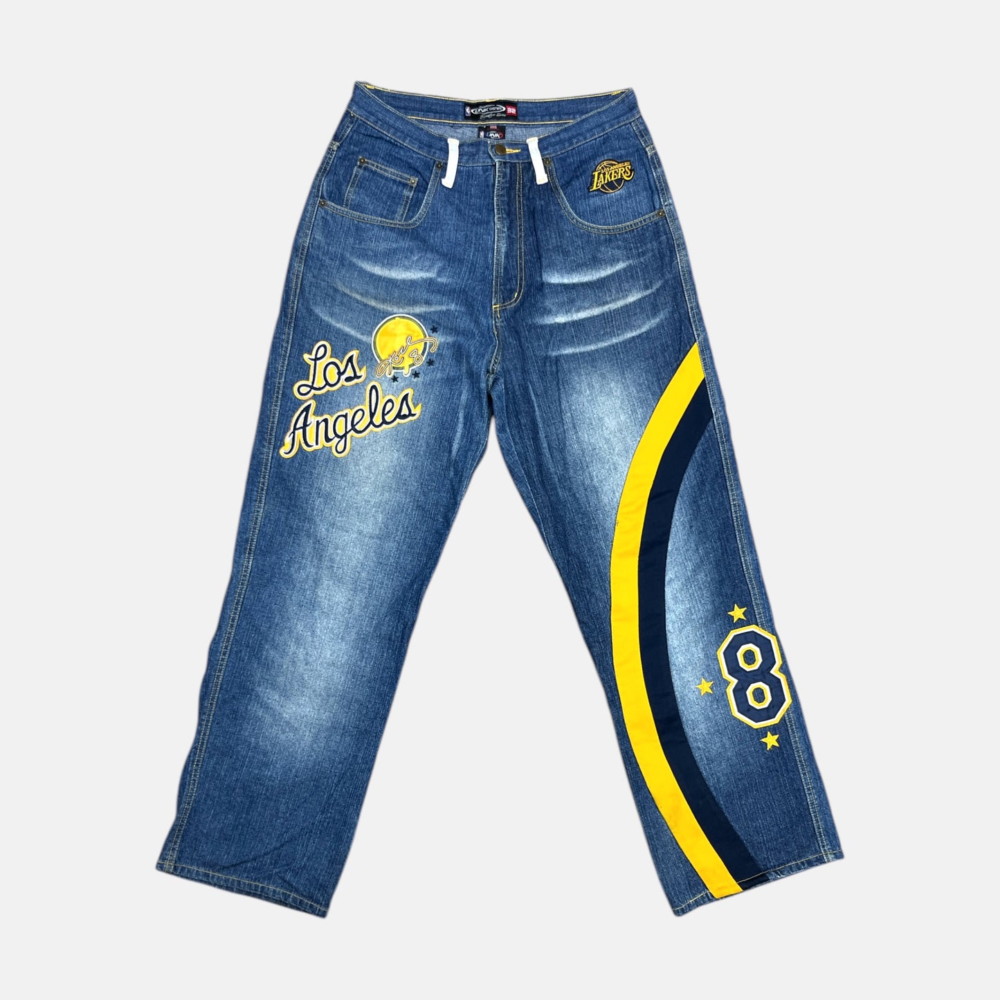 Los Angeles Lakers Kobe Bryant - Baggy Hose - Größe 32 - UNK NBA Jeans