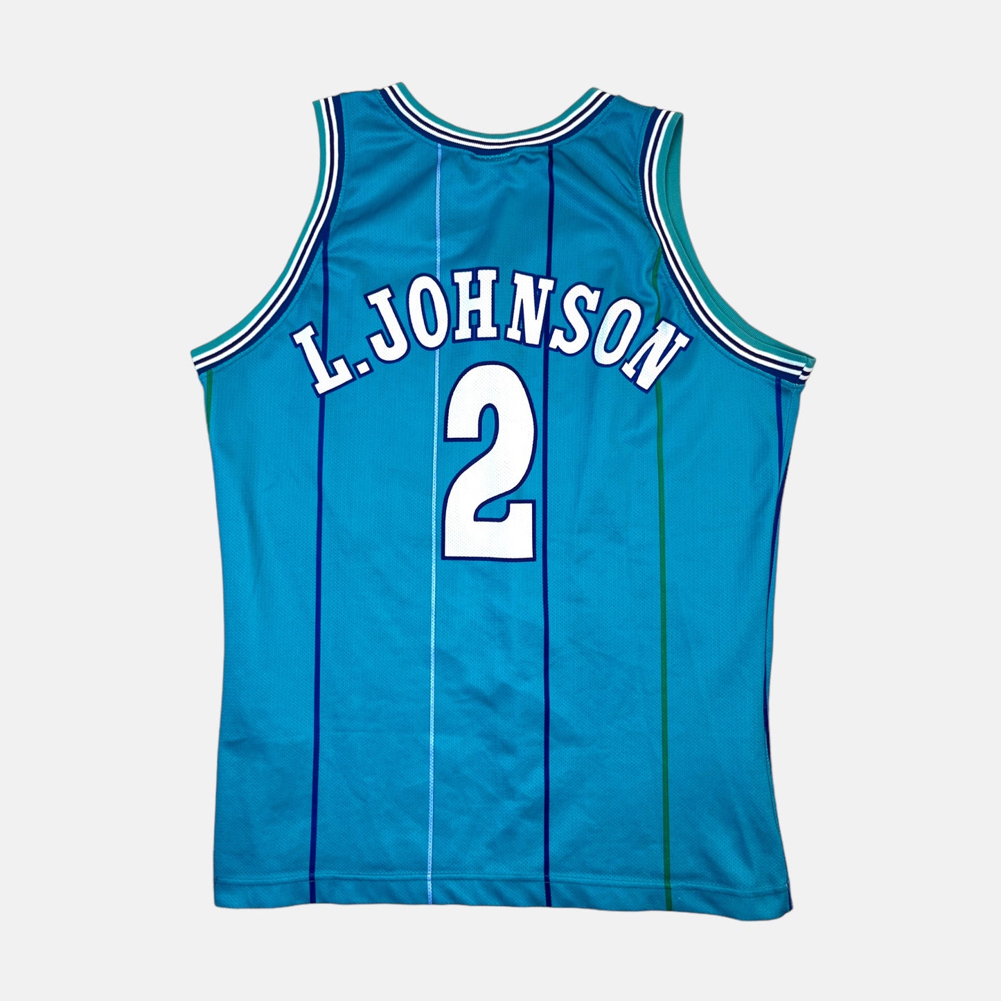 Charlotte Hornets - Larry Johnson - Größe XXL - Champion - NBA Trikot