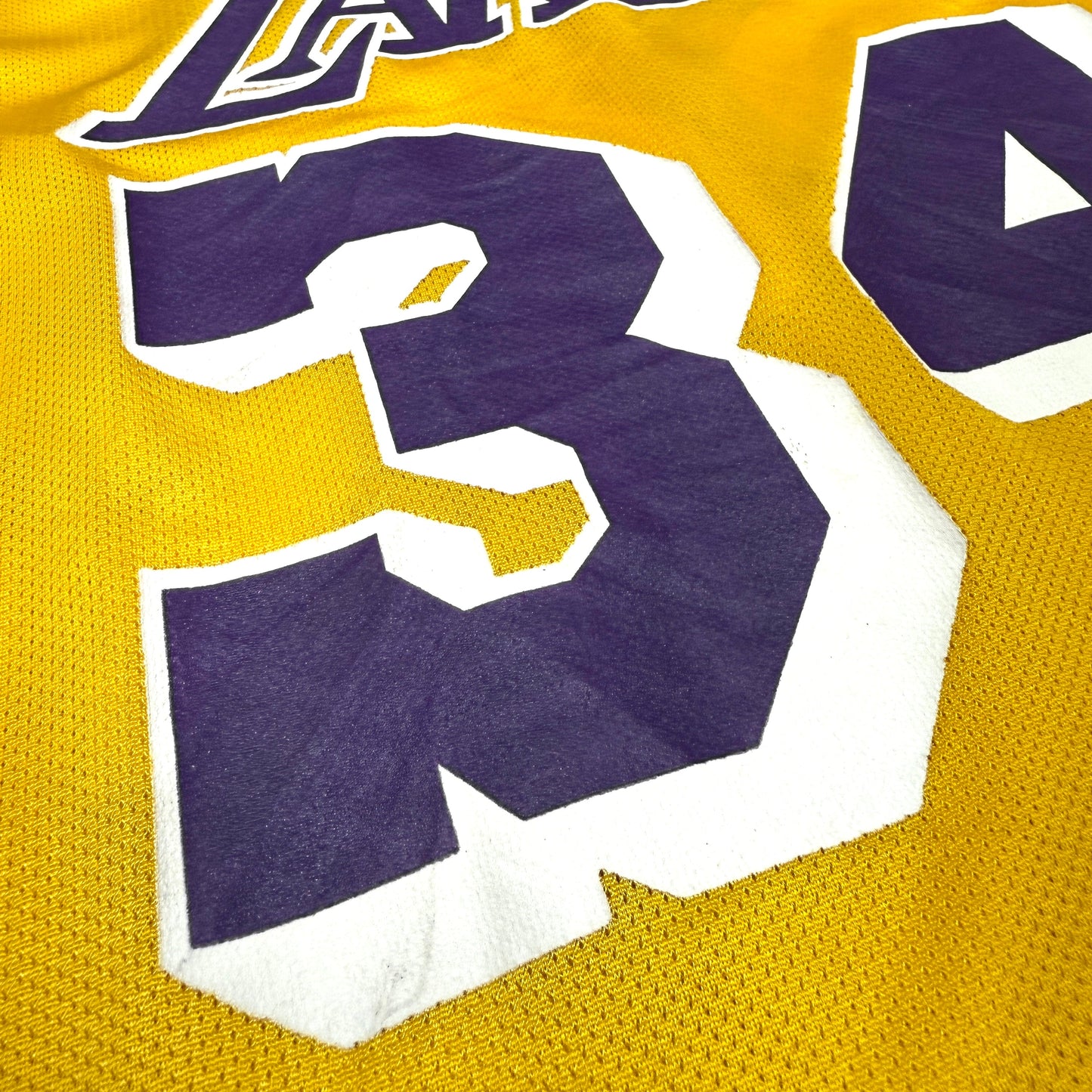 Los Angeles Lakers - Shaquille O’Neal - Größe M / US40 - Champion - NBA Trikot