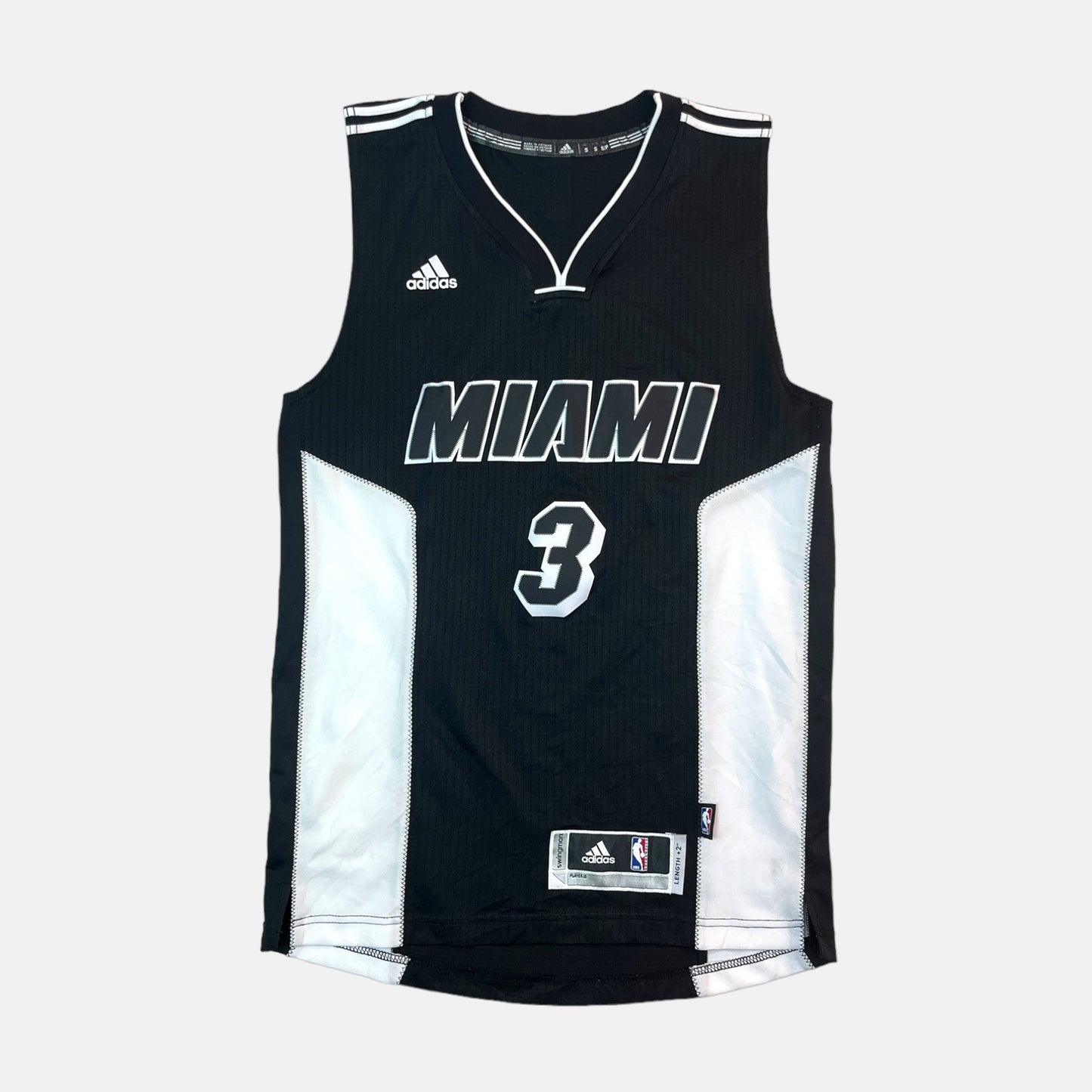 Miami Heat - Dwyane Wade - Größe S - Adidas - NBA Back in Black Trikot