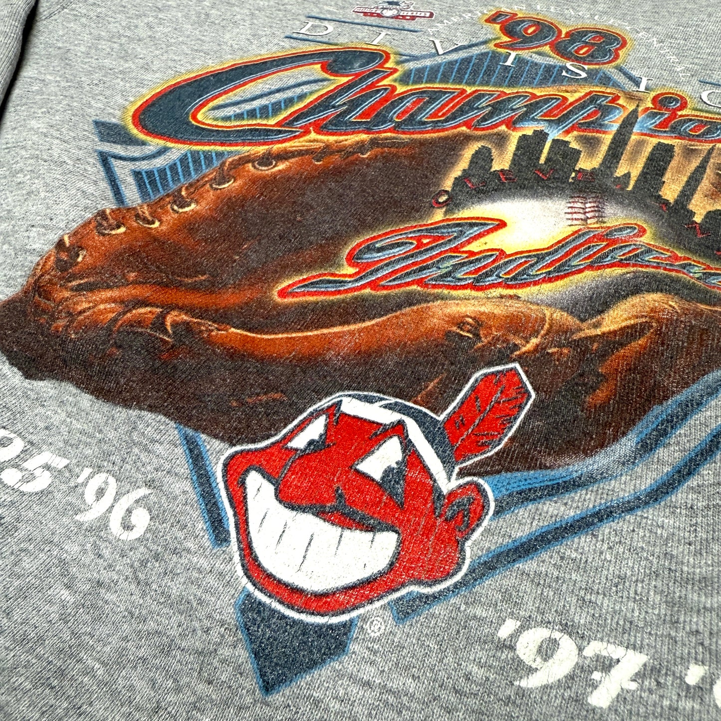 Cleveland Indians - Division Champions 1998 - Größe L - Pro Player MLB Sweatshirt