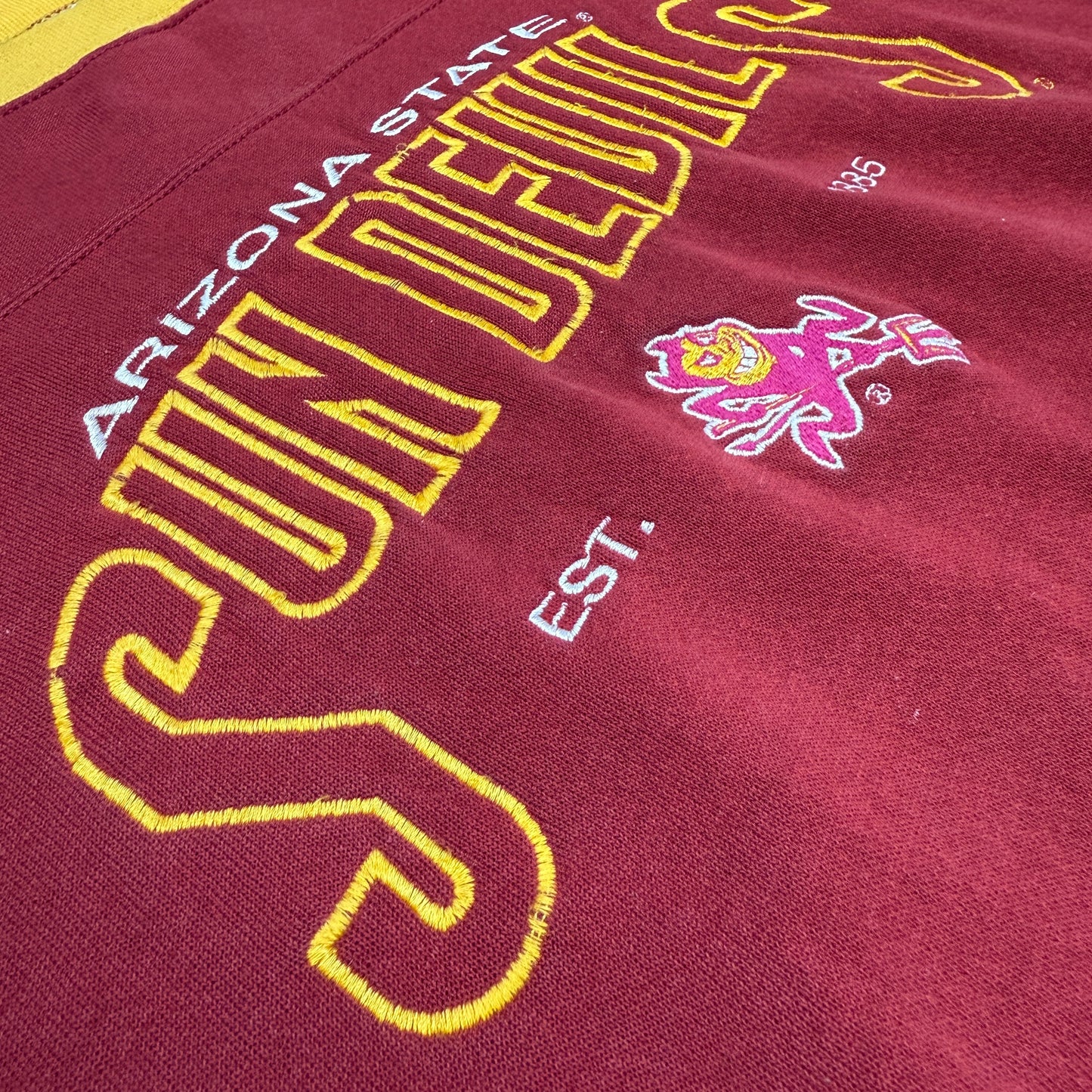 Arizona State Sun Devils - Est. 1885 - Größe XL - Nutmeg Mills NCAA Sweatshirt