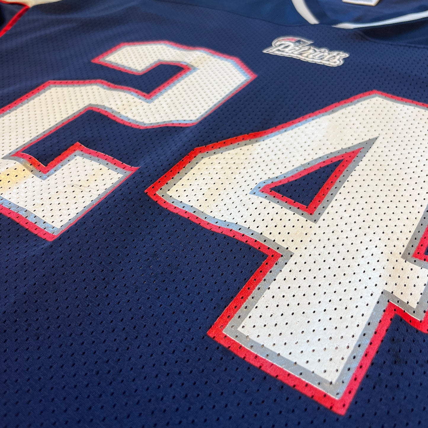 New England Patriots - Ty Law - Größe L - Reebok - NFL Trikot