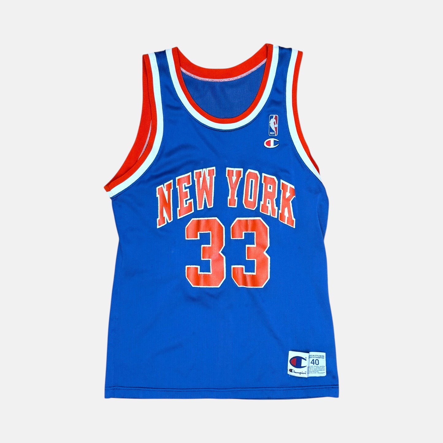New York Knicks - Patrick Ewing - Größe M / US40 - Champion - NBA Trikot