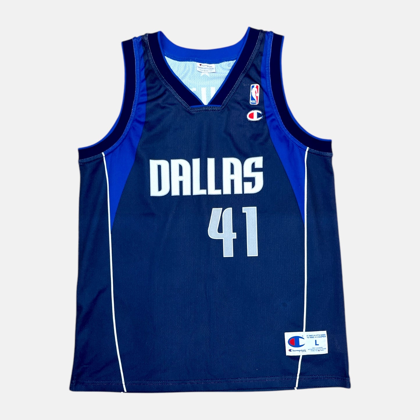 Dallas Mavericks - Dirk Nowitzki - Größe L - Champion - NBA Trikot