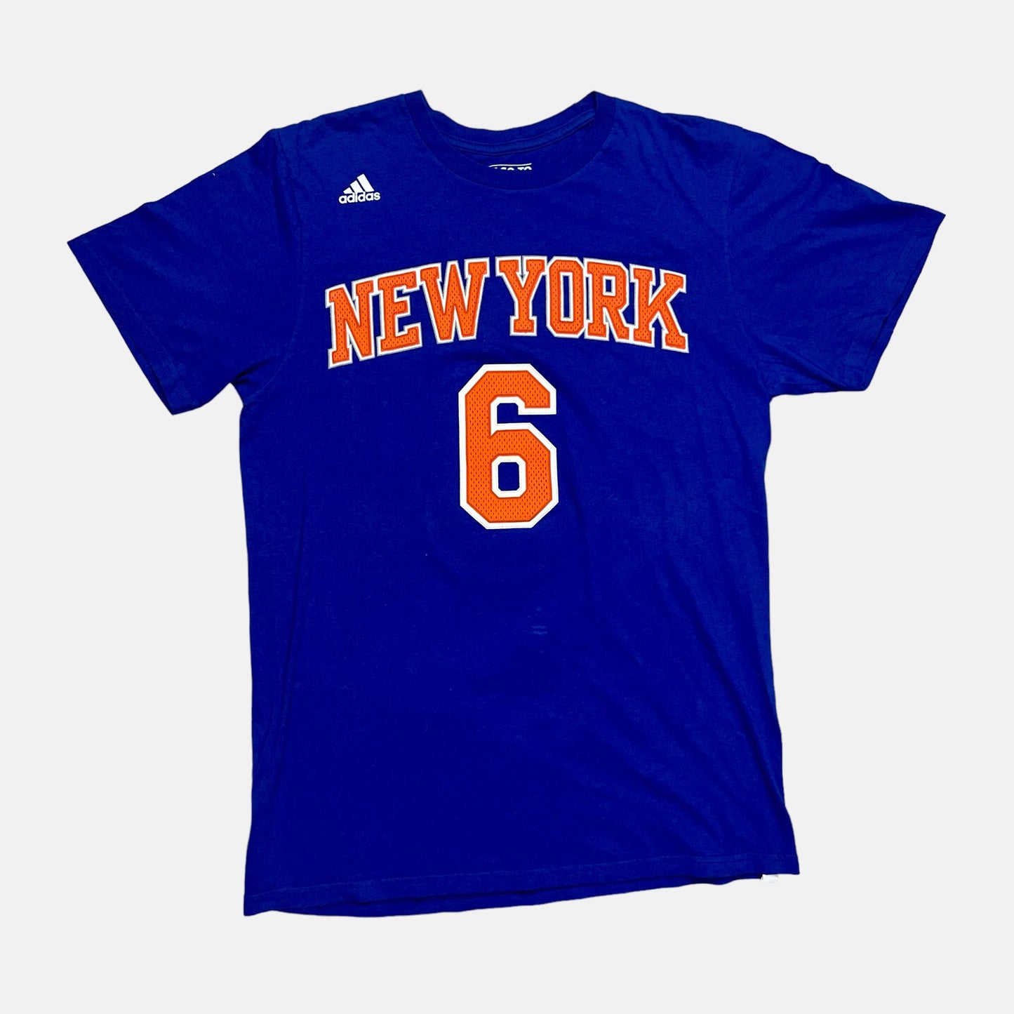 New York Knicks - Kristaps Porzingis - Größe M - Adidas - NBA Name and Number Shirt
