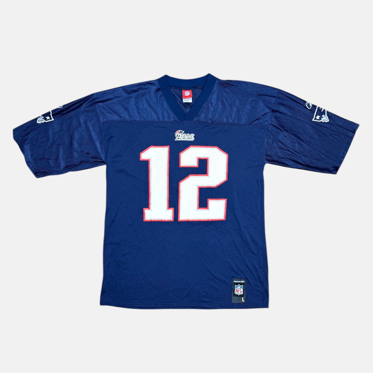 New England Patriots - Tom Brady - Größe L - Reebok - NFL Trikot