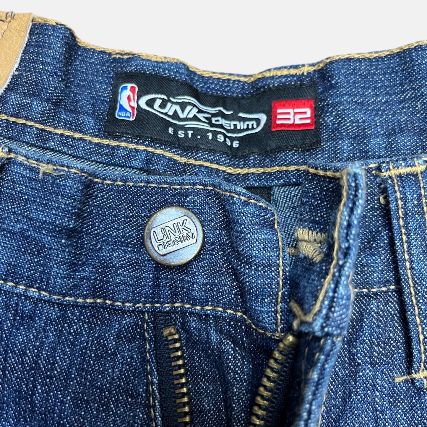 NBA Logos - Baggy Hose - Größe 32 - UNK NBA Jeans