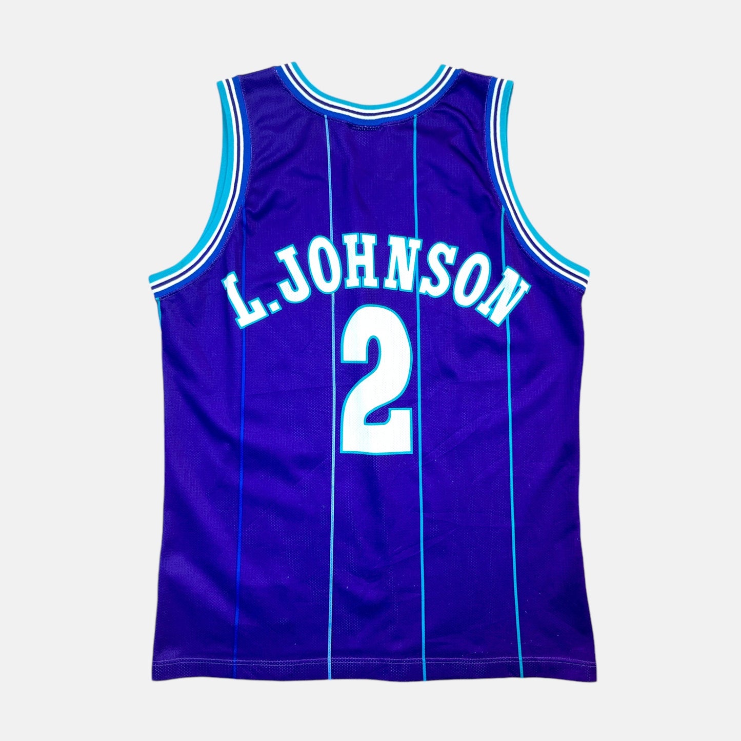 Charlotte Hornets - Larry Johnson - Größe XL - Champion - NBA Trikot