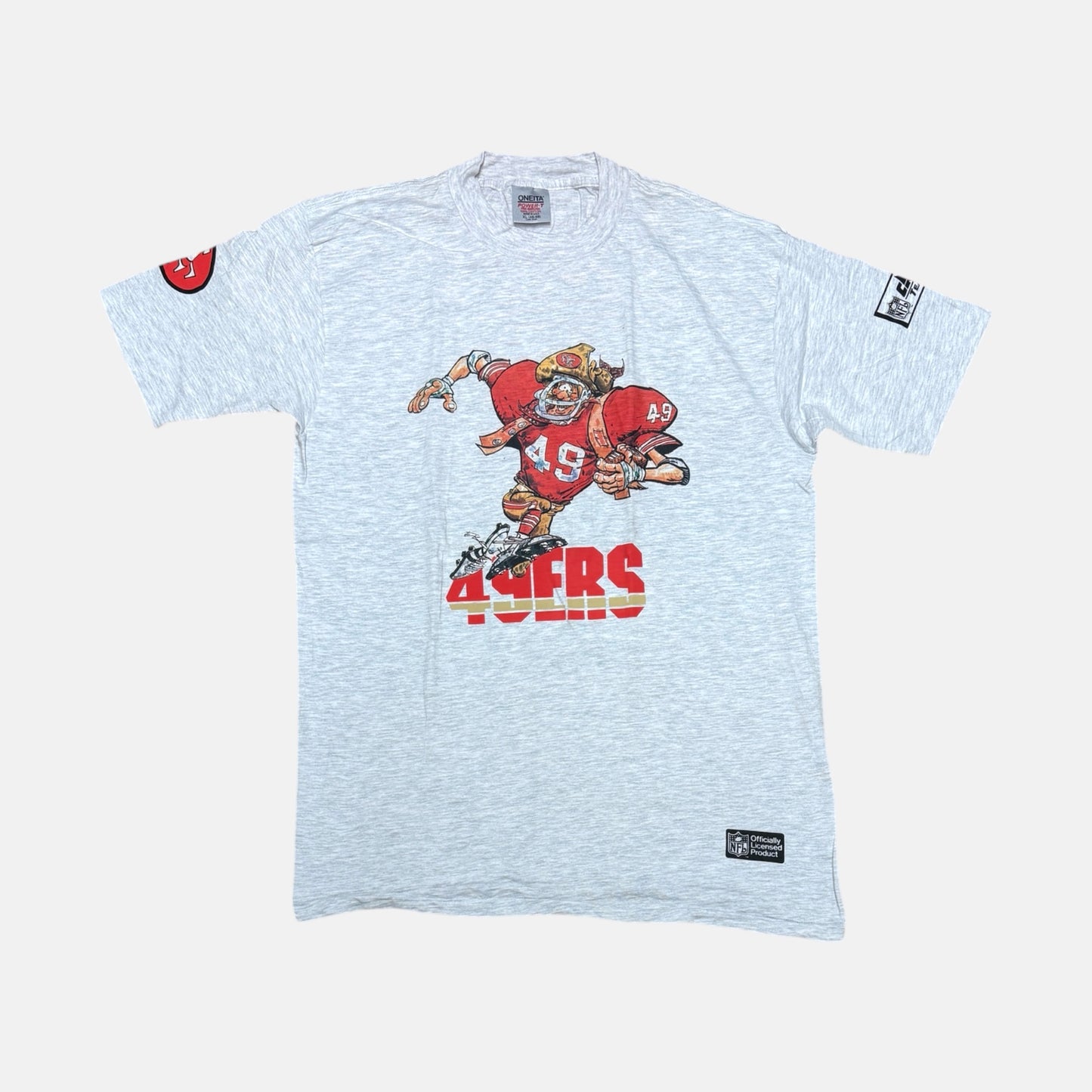 San Francisco 49ers Short - Gold Miner - Größe XL - Oneita Power-T - NFL T-Shirt