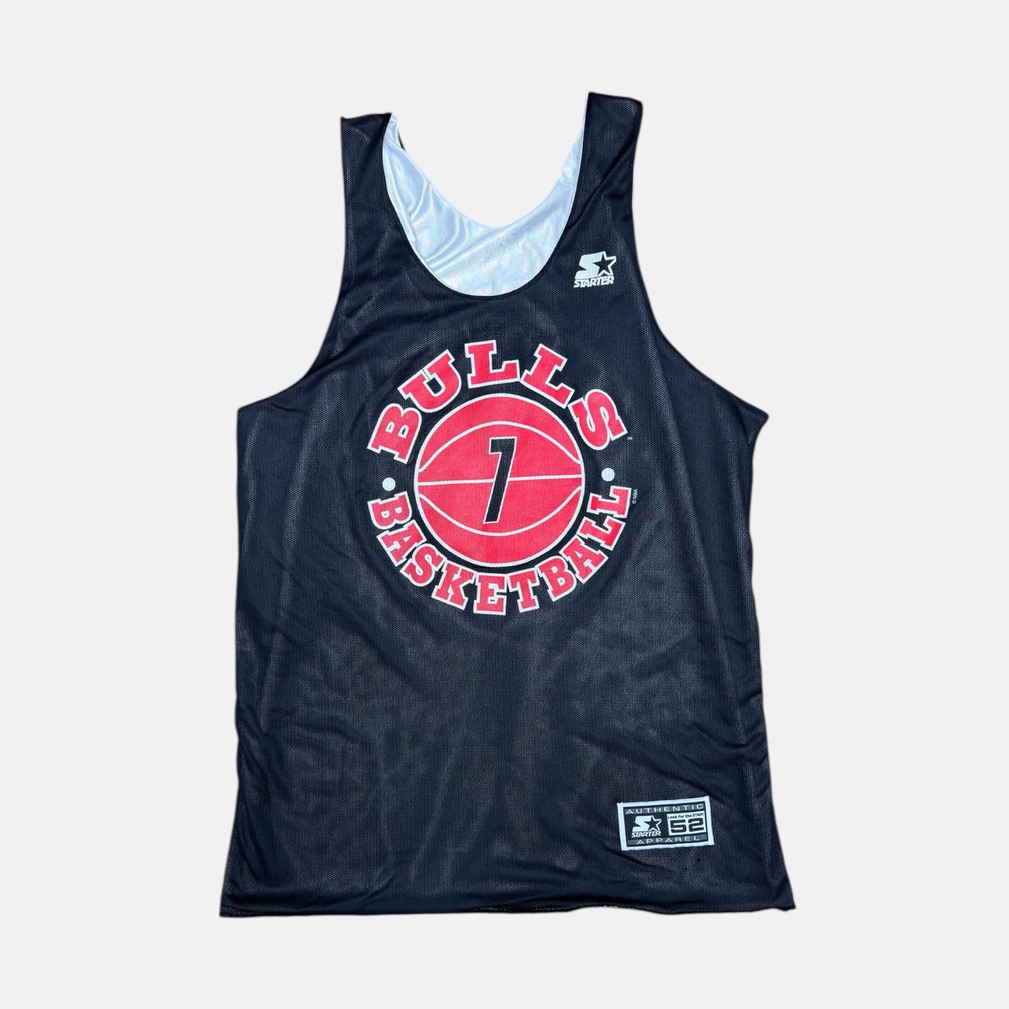 Chicago Bulls - Toni Kukoc - Größe XL / US52 - Starter - NBA Training Wendetrikot