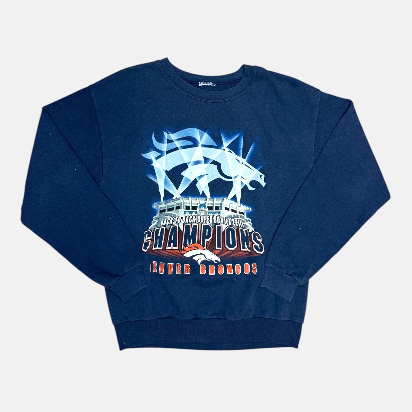 Denver Broncos - Super Bowl XXXIII 1999 - Größe M - NFL Sweatshirt