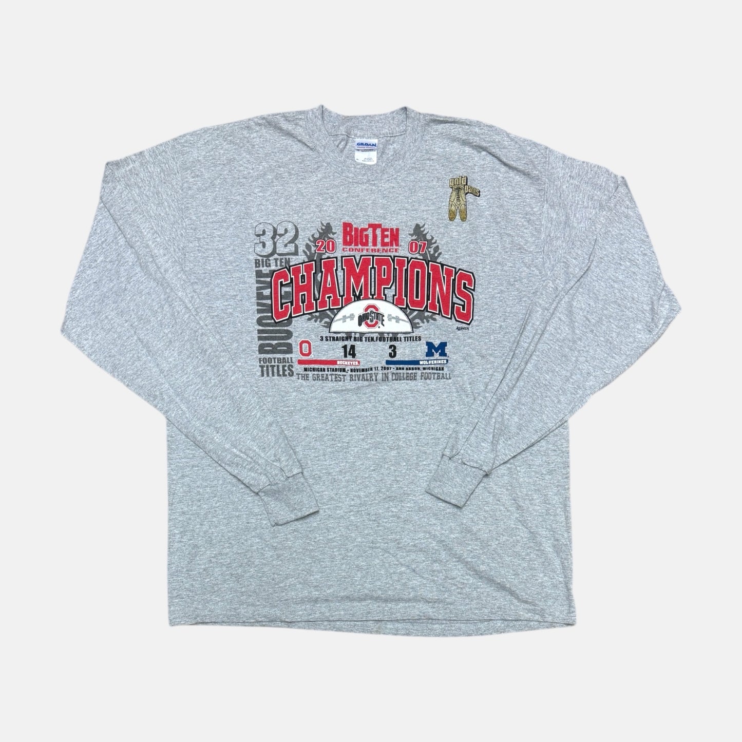 Ohio State Buckeyes - 2007 Big Ten Champions - Größe XL - NCAA Longsleeve
