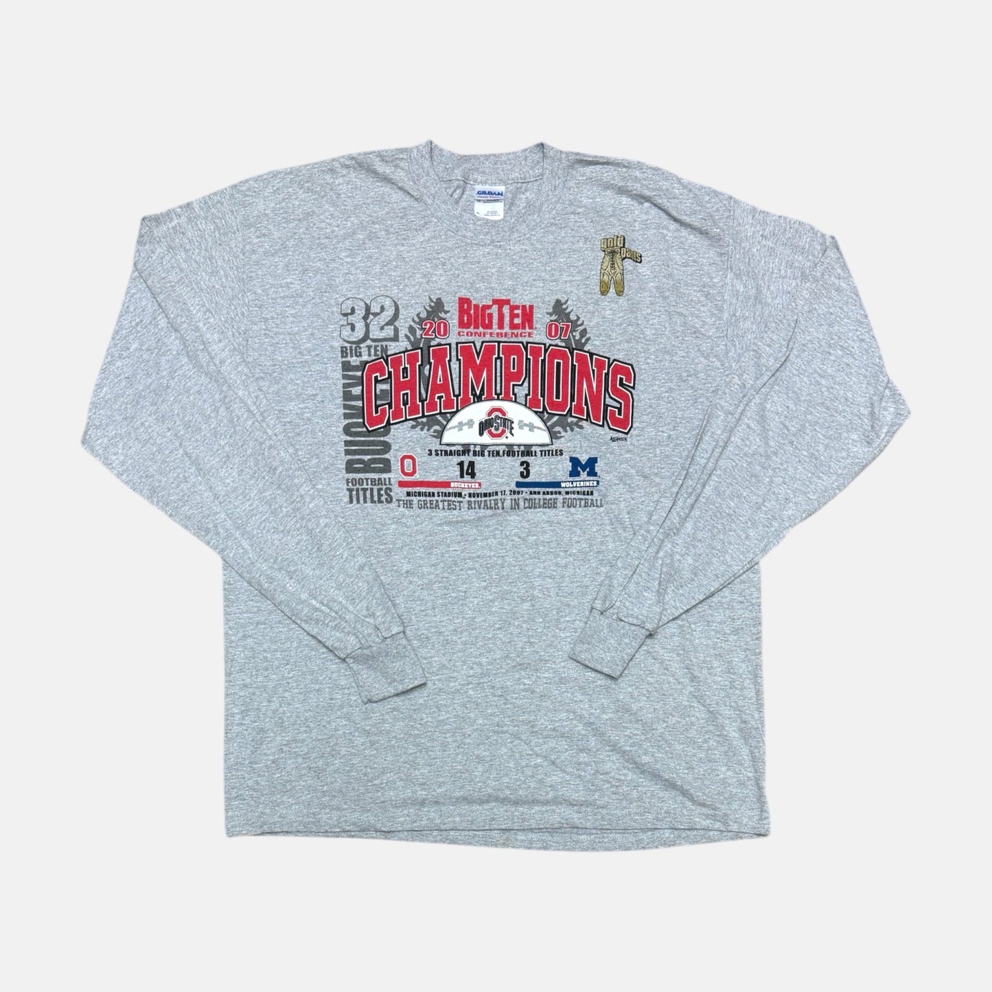 Ohio State Buckeyes - 2007 Big Ten Champions - Größe XL - NCAA Longsleeve