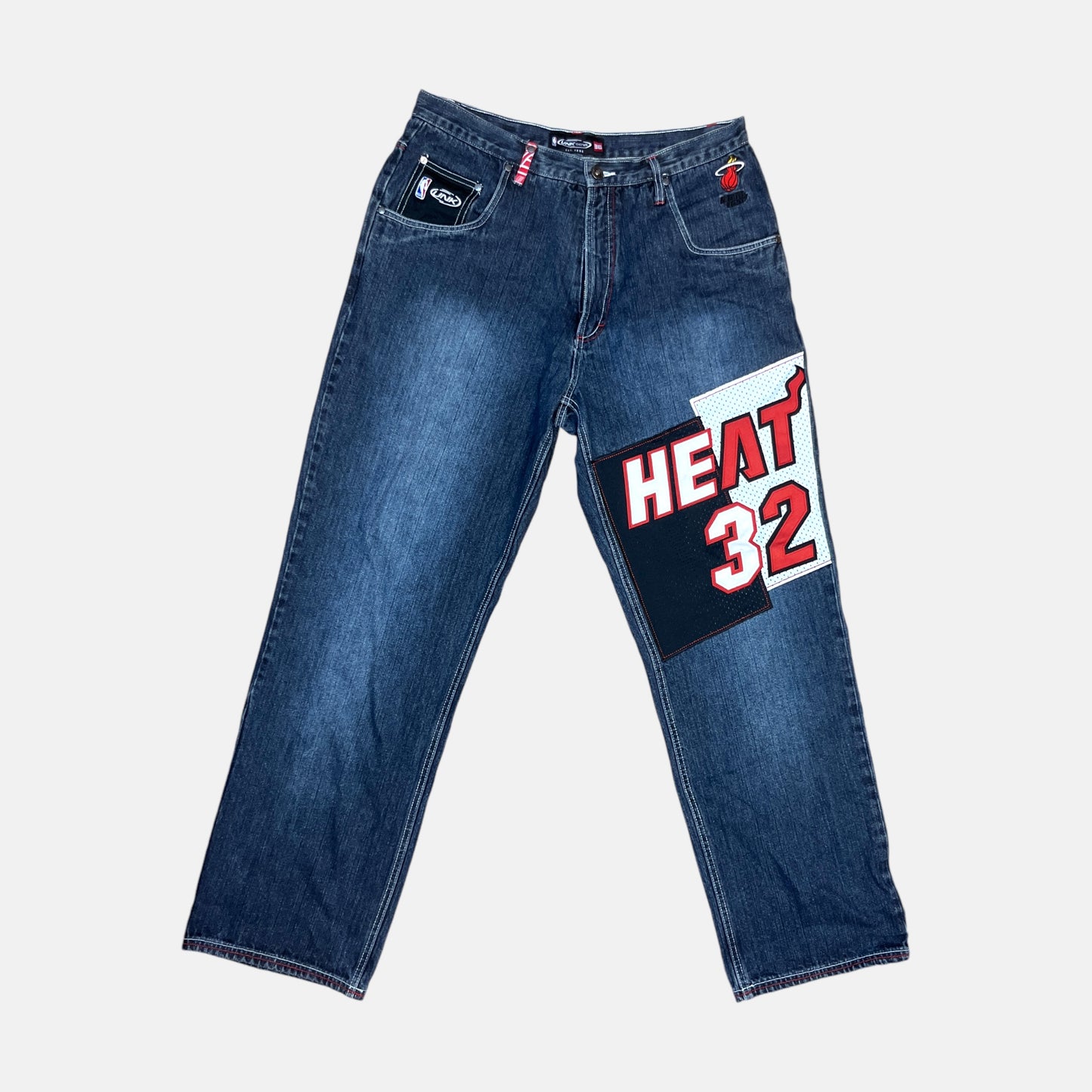 Miami Heat - Shaquille O'Neal - Baggy Hose - Größe 36 - UNK NBA Jeans
