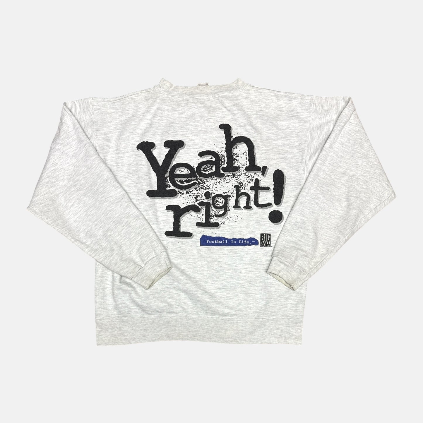 Football is Life Sweatshirt - Größe L - Anvil Knitwear - Vintage Sweater