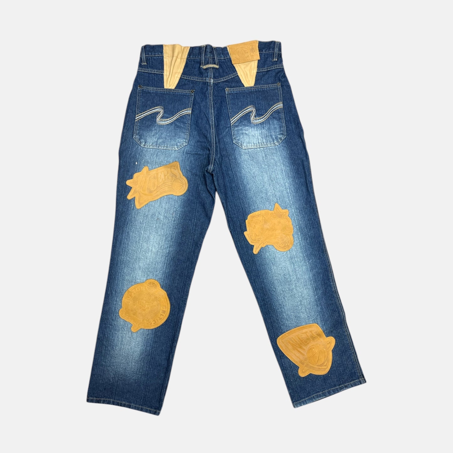 NBA Logos - Baggy Hose - Größe 32 - UNK NBA Jeans