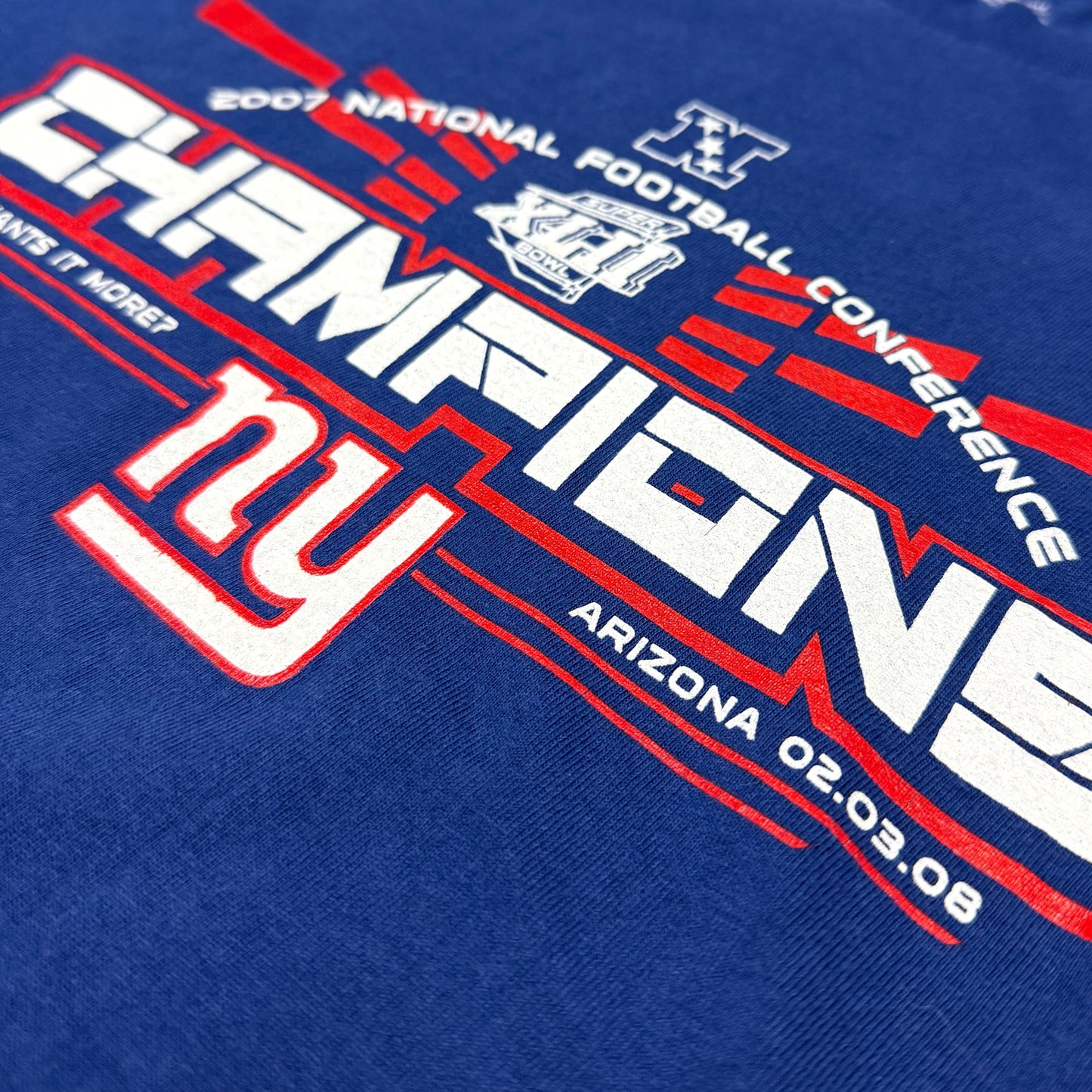 New York Giants - 2007 NFC Champions - Größe XL - NFL Longsleeve