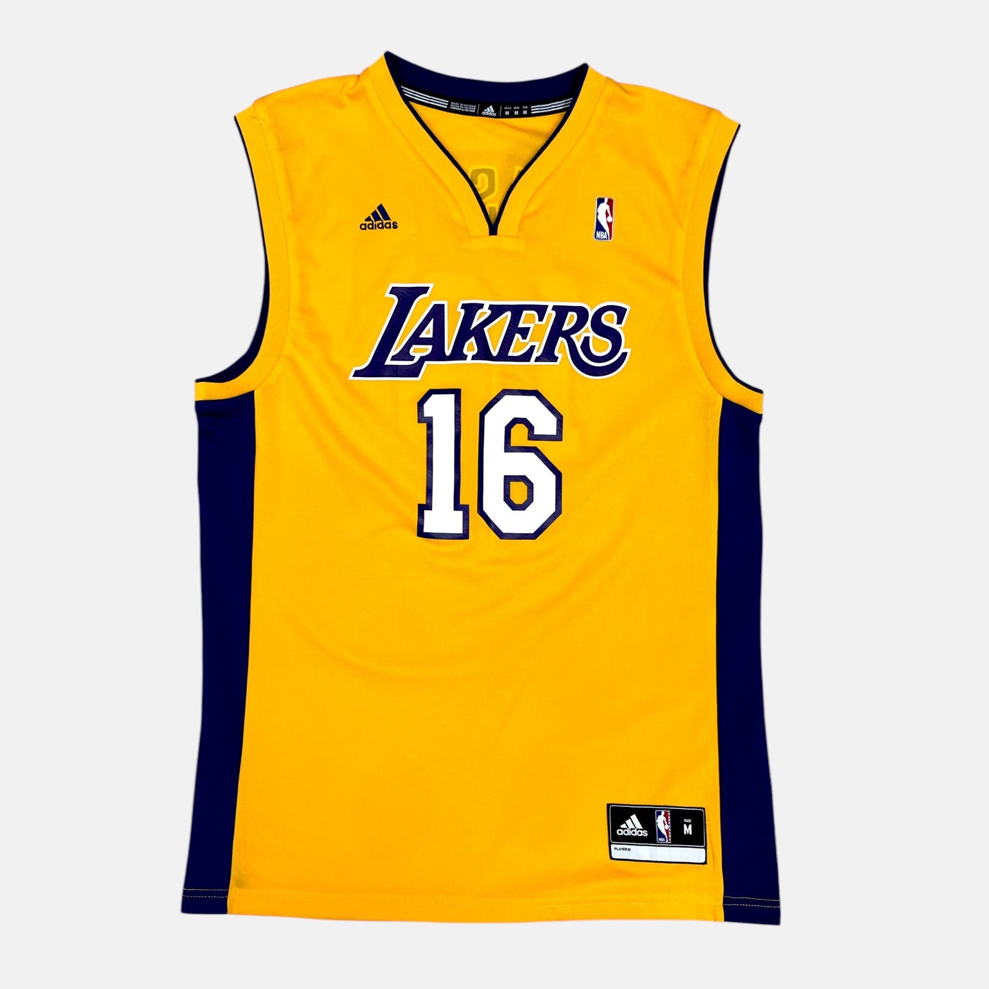Los Angeles Lakers - Pau Gasol - Größe M - Adidas - NBA Trikot
