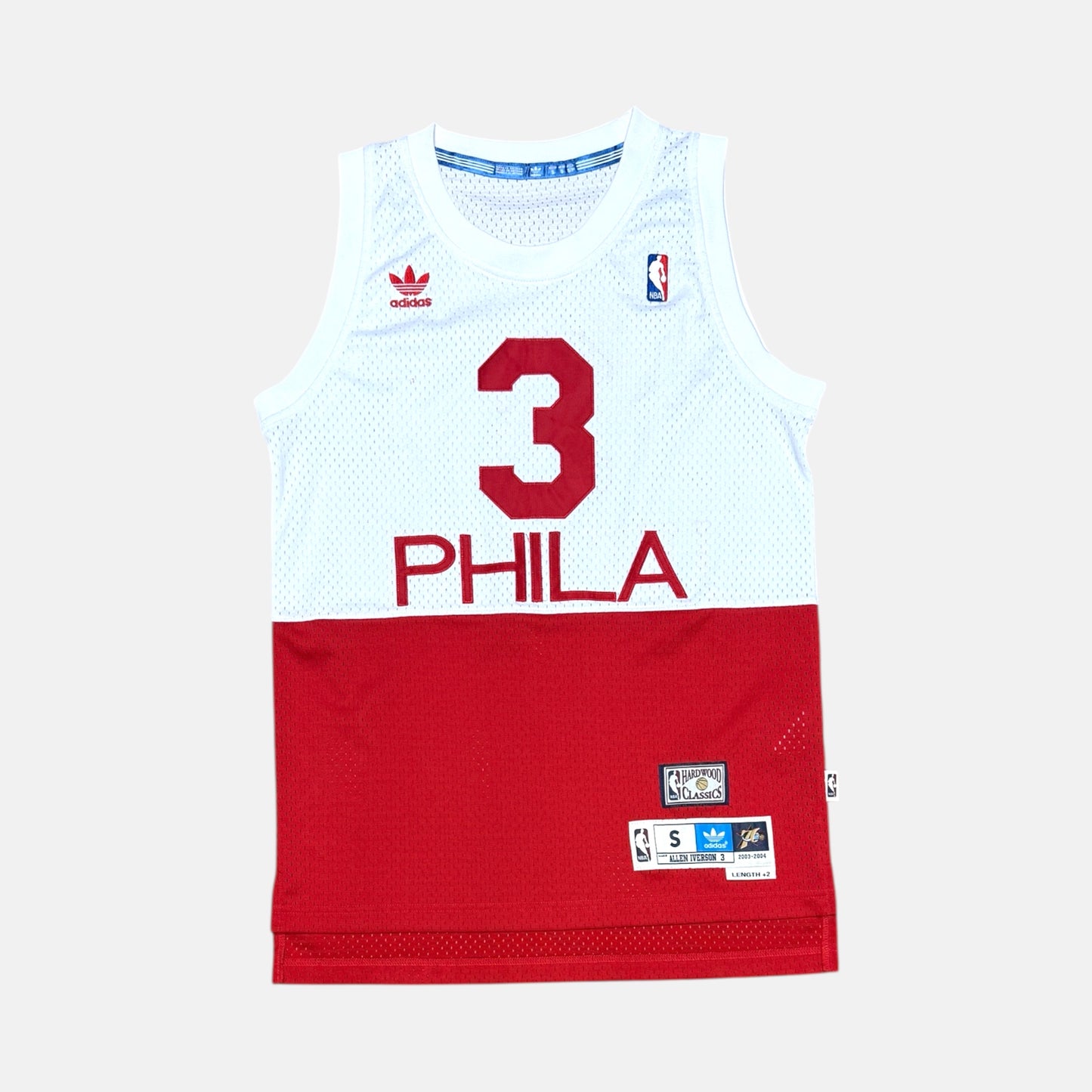 Philadelphia 76ers - Allen Iverson - Größe S - Adidas Hardwood Classics - NBA Trikot