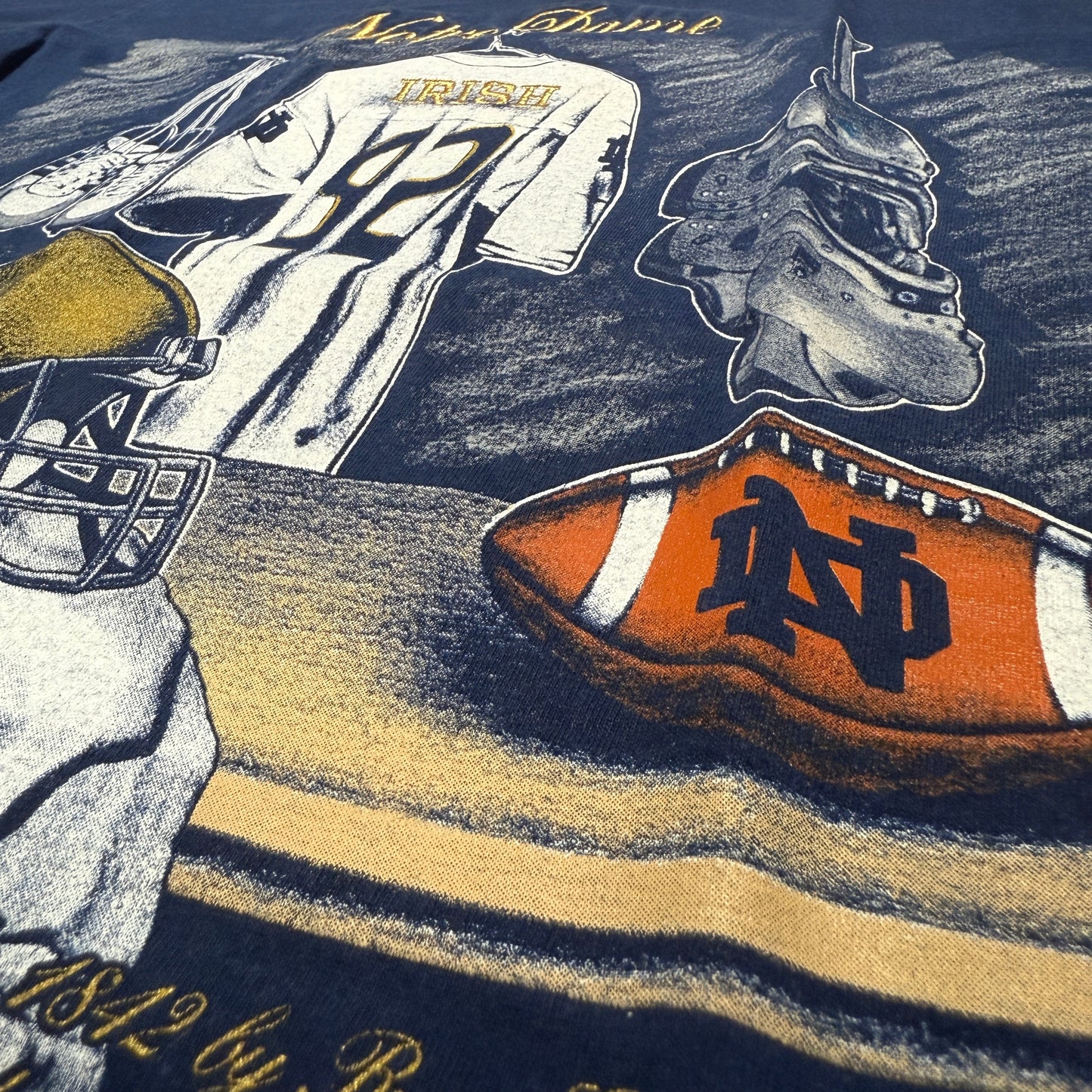 Notre Dame Fighting Irish Shirt - Größe M - Nutmeg Mills - NCAA T-Shirt