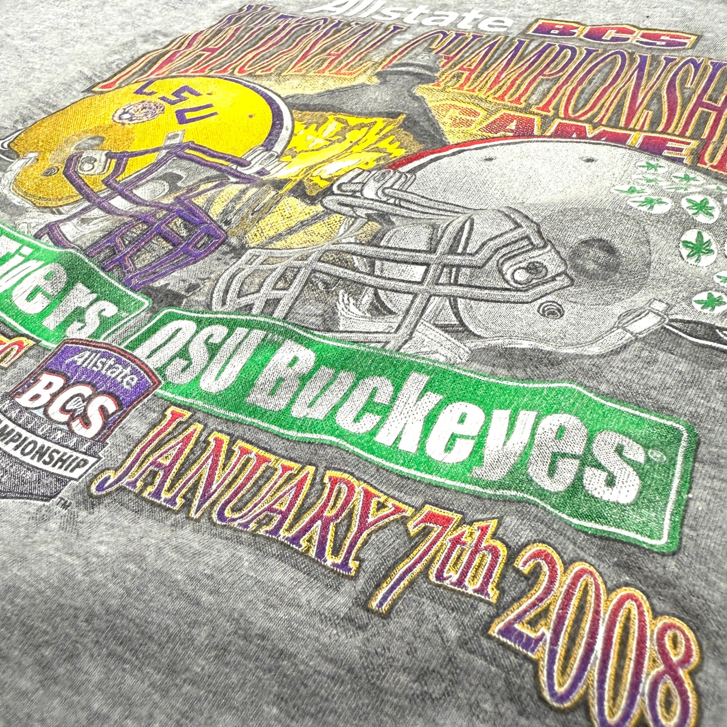 LSU Tigers - 2008 BCS Championship Game - Größe XL - NCAA Longsleeve