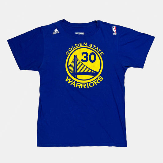 Golden State Warriors - Stephen Curry - Größe M - Adidas - NBA Name and Number Shirt