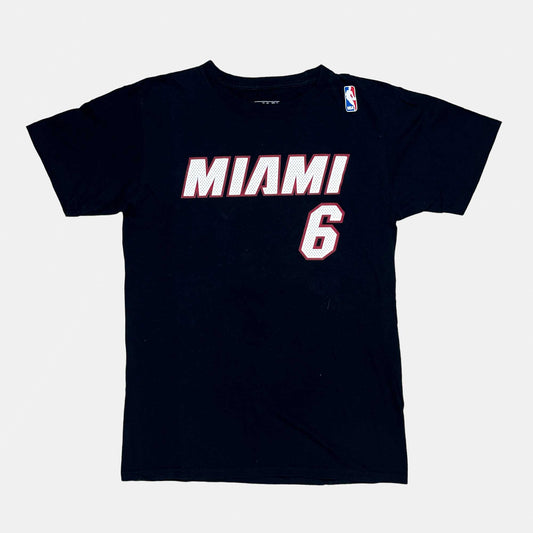 Miami Heat - LeBron James - Größe M - Adidas - NBA Name and Number Shirt