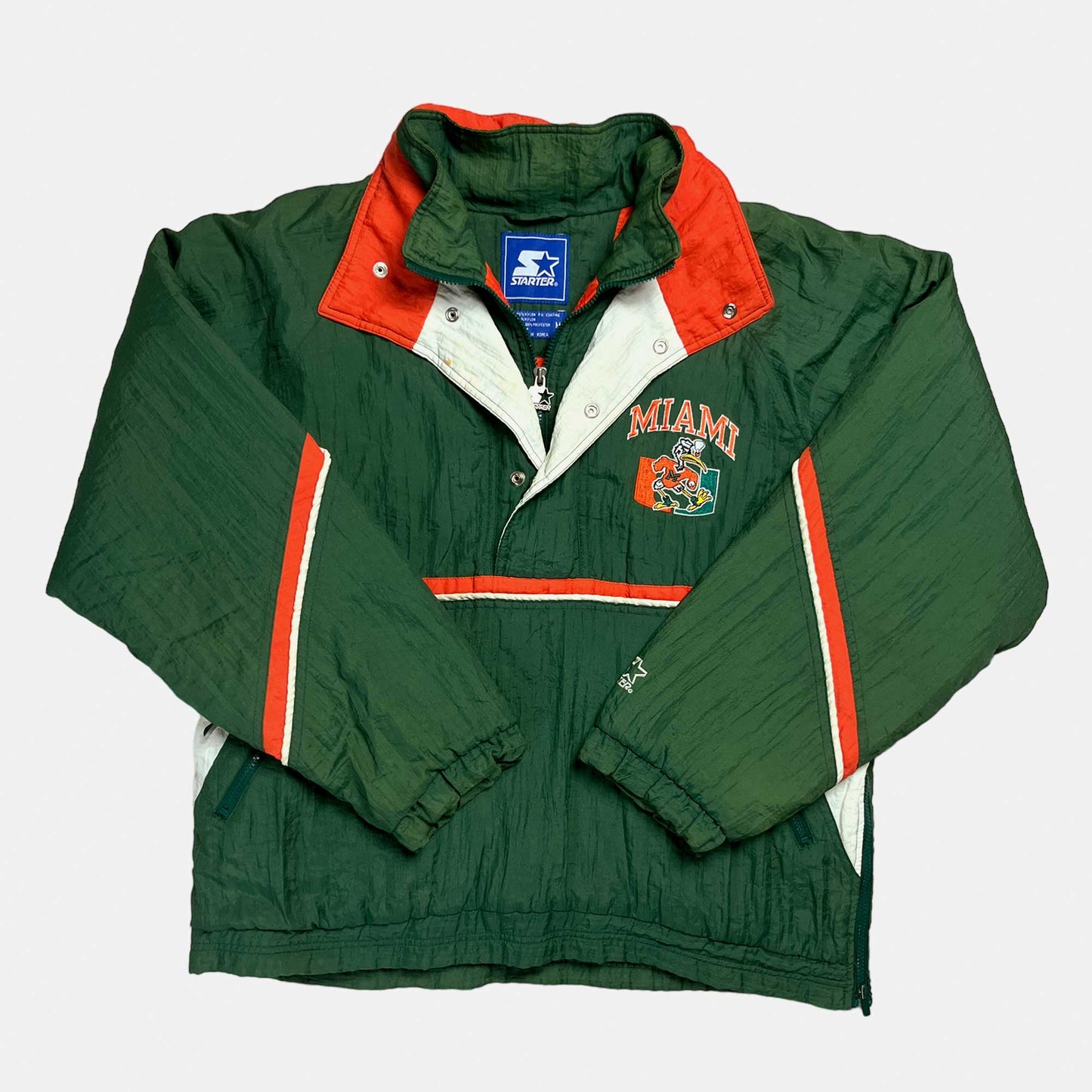 Miami Hurricanes - gefütterte NCAA Jacke - Größe M - Starter