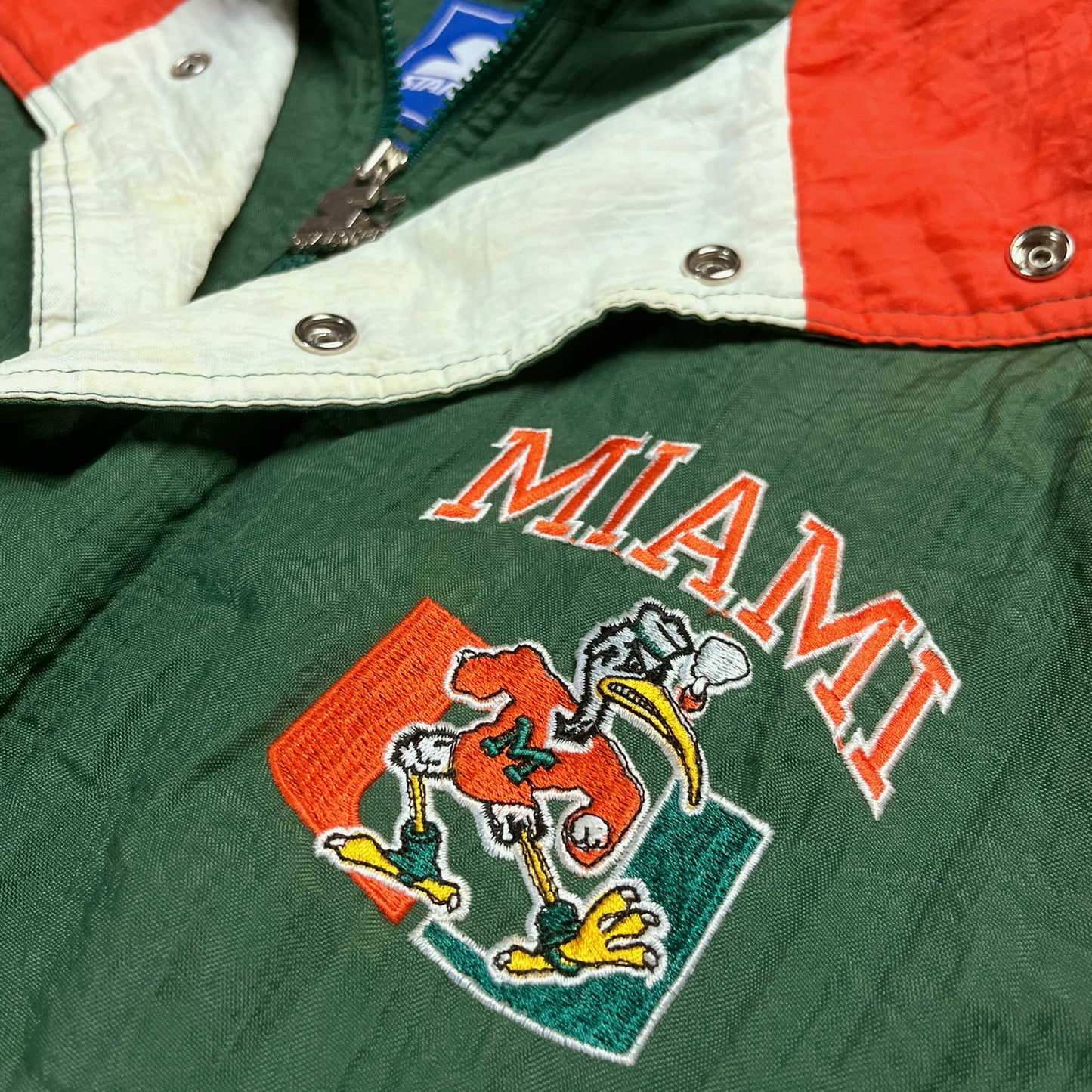 Miami Hurricanes - gefütterte NCAA Jacke - Größe M - Starter