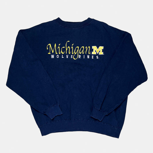 Michigan Wolverines - gesticktes Logo - Größe L - Champs NCAA Sweatshirt