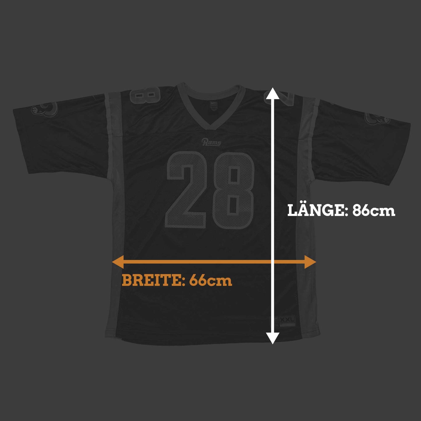 St. Louis Rams - Marshall Faulk - Größe XXL - Nike - NFL Trikot