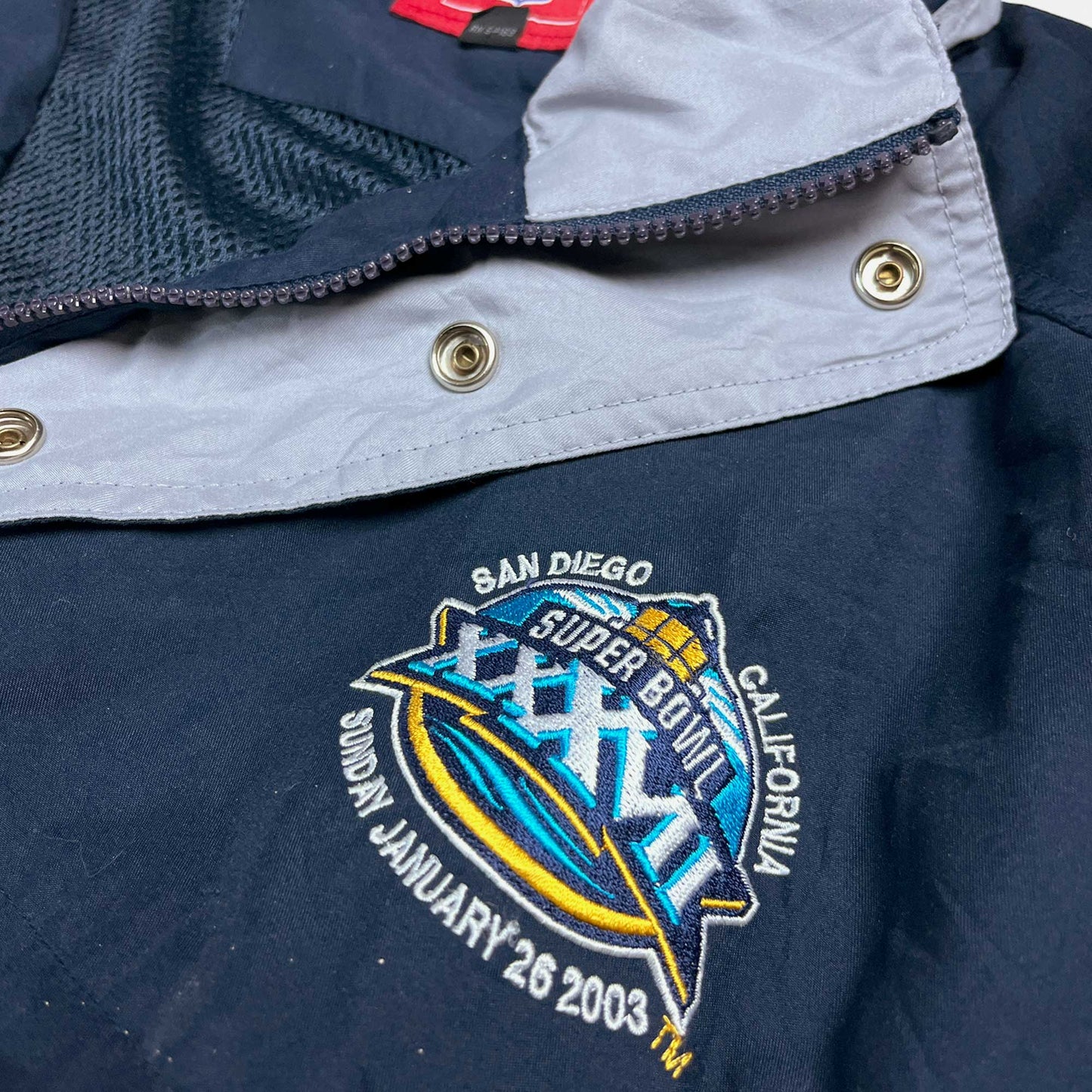 Super Bowl XXXVI San Diego - leichte NFL Jacke - Größe L - Frito Lay
