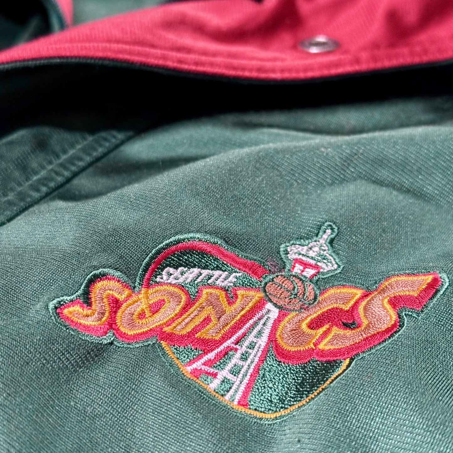 Seattle Supersonics Warm Up Anzug - Größe L - Champion - NBA Track Suit