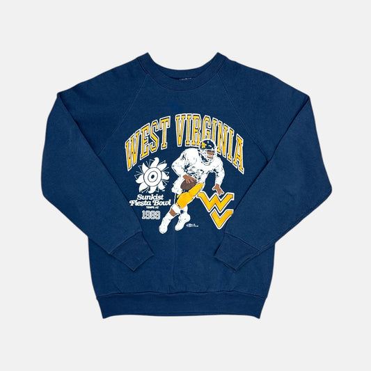 West Virginia Mountaineers - Sunkist Fiesta Bowl 1989 - Größe M - Trau & Loevner NCAA Sweatshirt