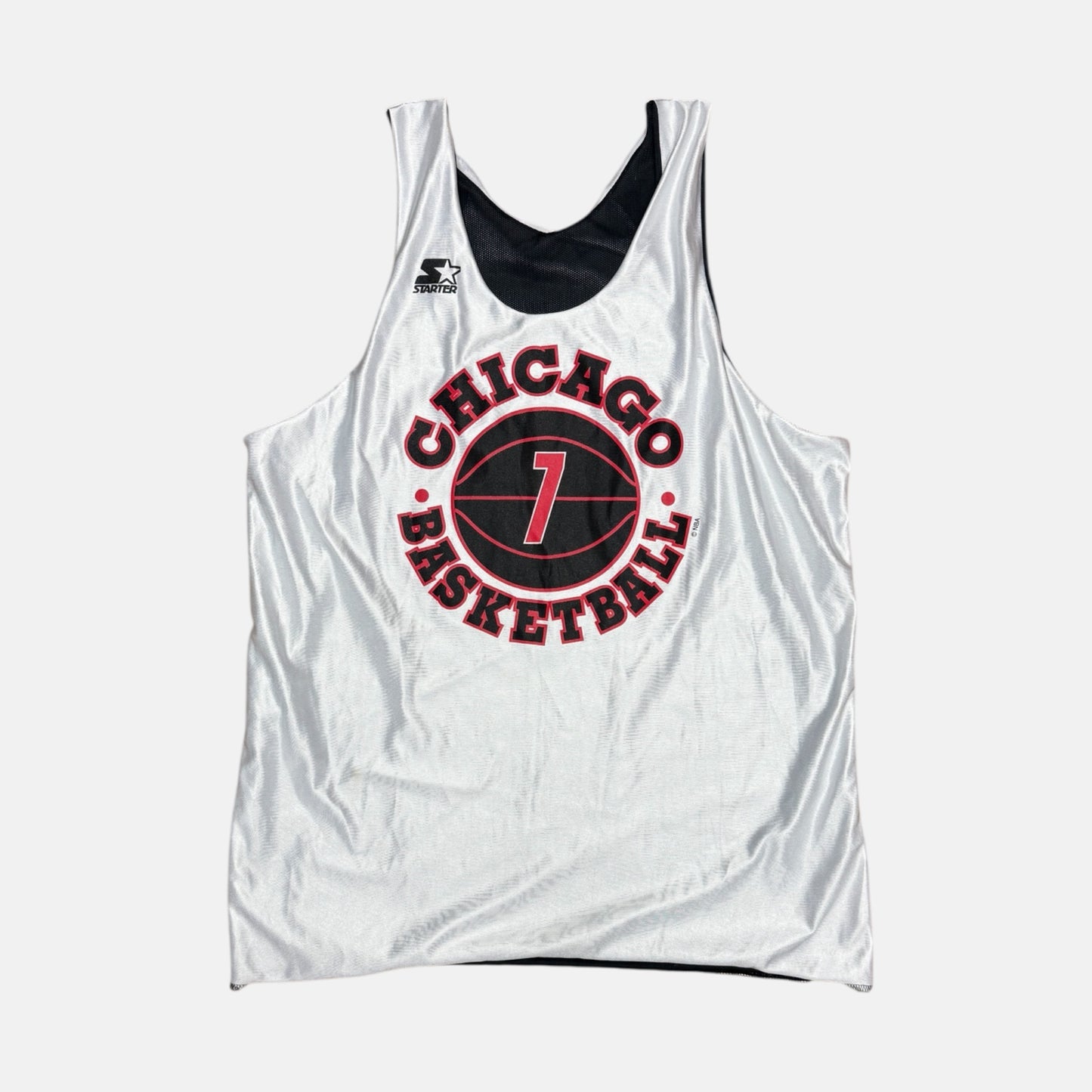 Chicago Bulls - Toni Kukoc - Größe XL / US52 - Starter - NBA Training Wendetrikot